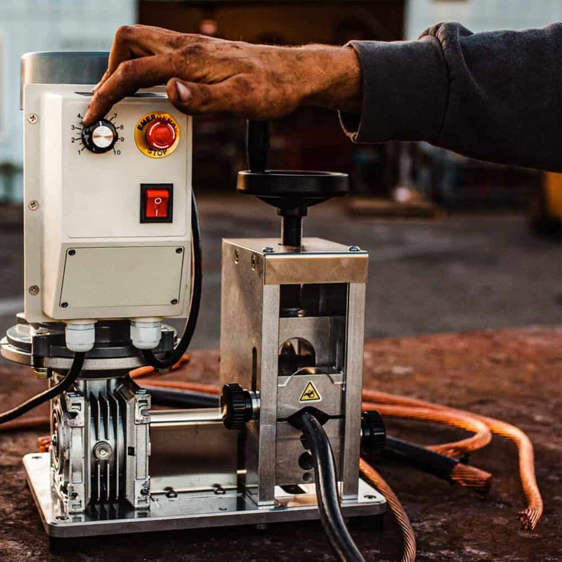 What is a hand stripping machine?